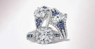 Gemstone engagement rings and diamond wedding bands