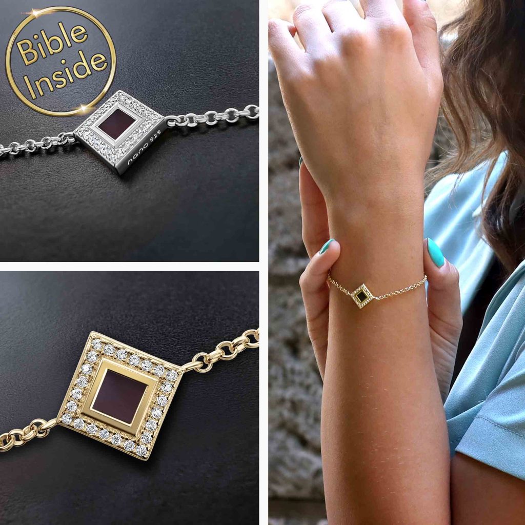 Micro Bible Jewelry Gold Pendant Necklace With New Testament Inside From My Nano Jewelry